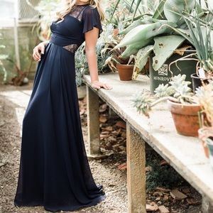 ASOS navy maxi dress